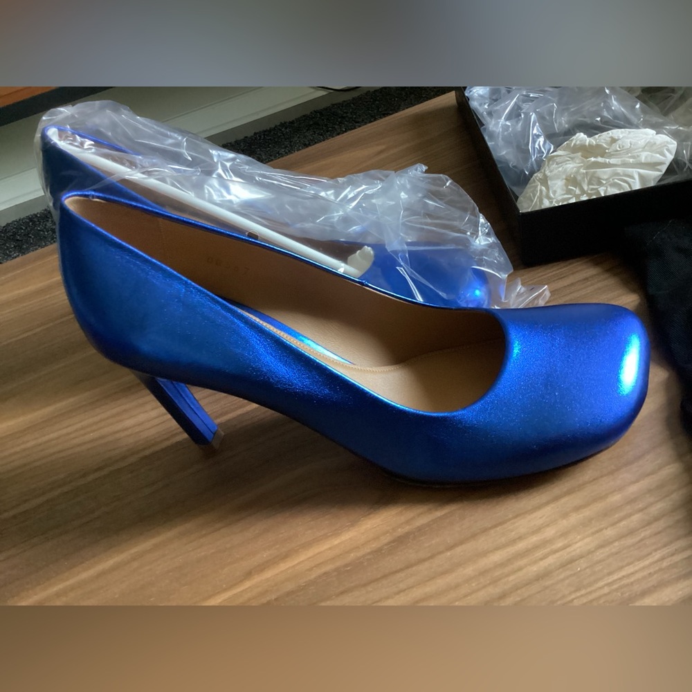Dries Van Noten Electric Blue Heels NIB, Euro Size 40 - Picture 2 of 9